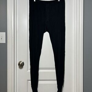 Guide Gear 100% Pure Filament Silk Black Outdoor Thermal Base Layer Bottoms